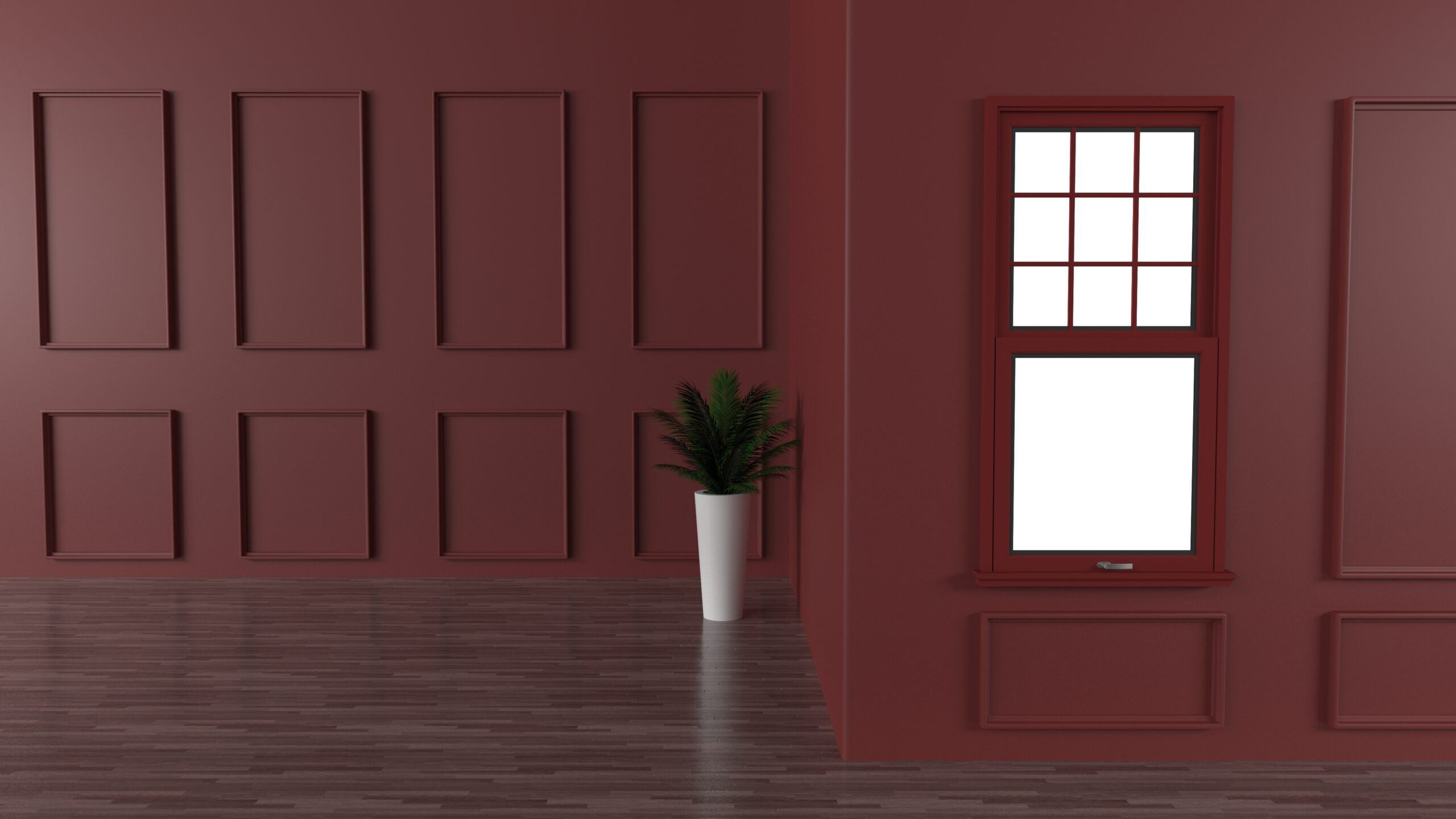 3D Contemporary Empty Room - Immo Safe