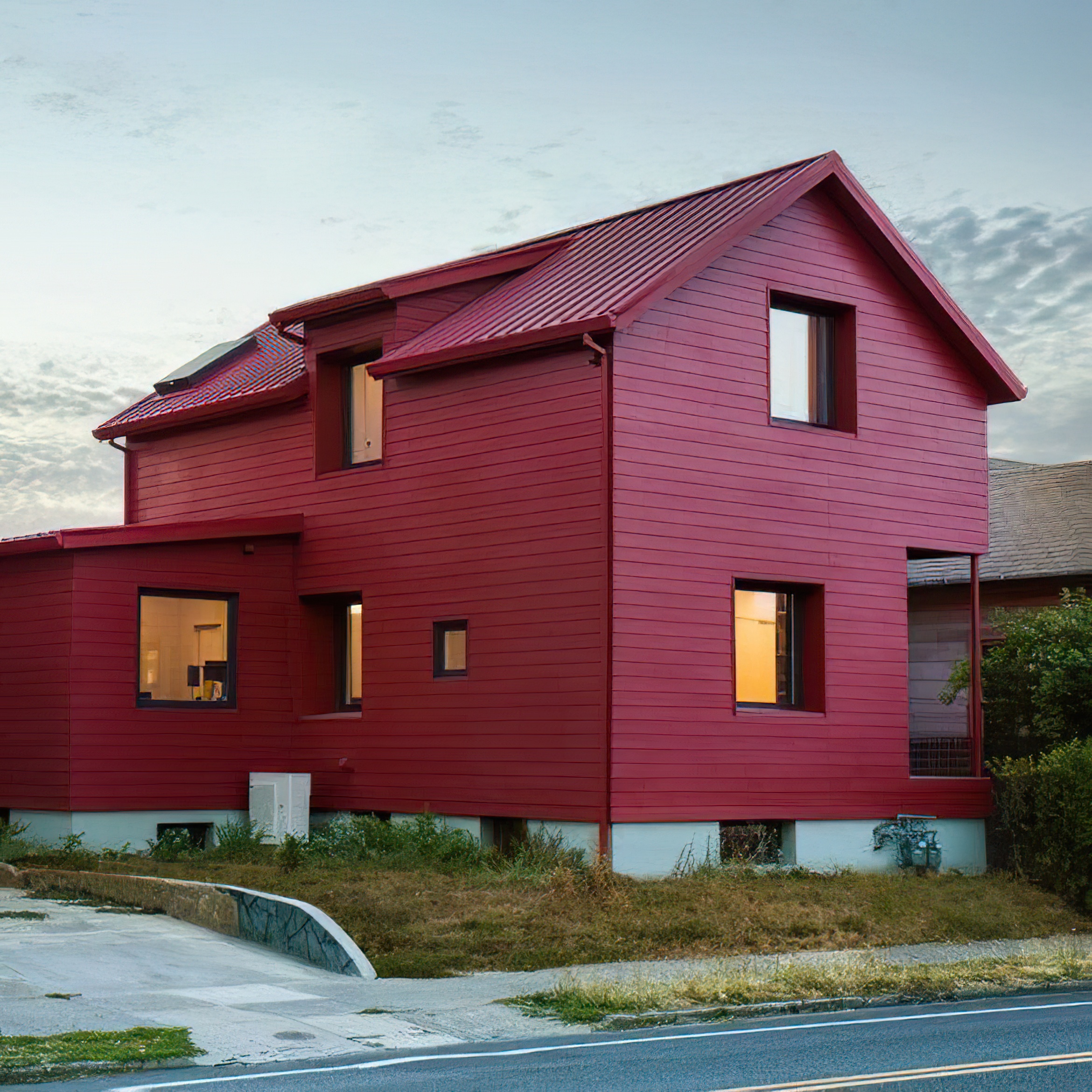 red-house-with-red-roof-red-roof - Immo Safe